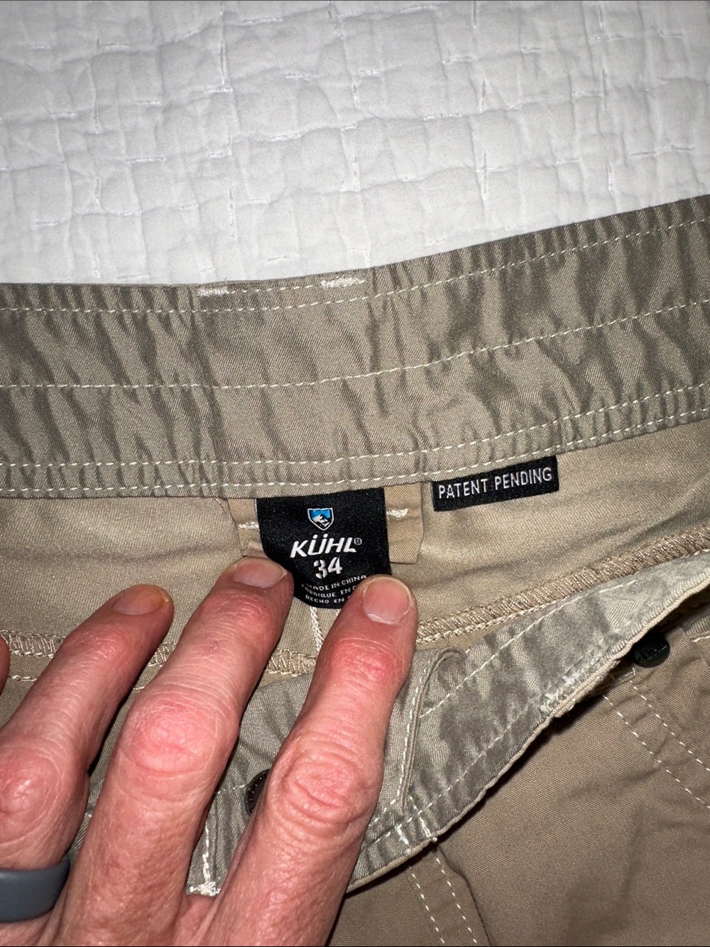 Kuhl Radikl Men's Cargo Shorts in Tan and Slate Blue (2 pair) size 34 - Picture 6 of 7